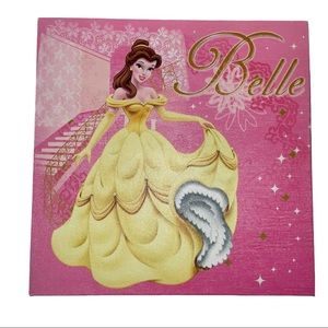 Disney Princess Belle Canvas Print Wall Decoration 11 x 11 inches